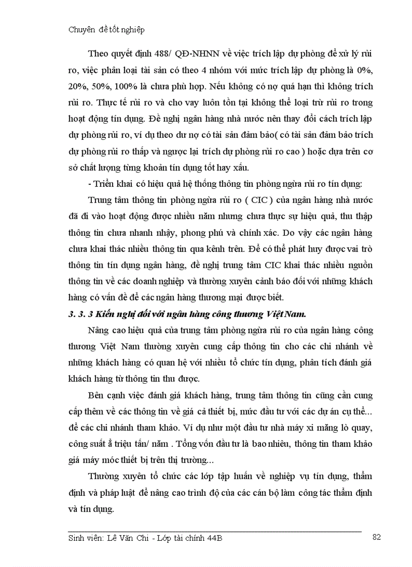 image for page Giải pháp hạn chế rủi ro trong hoạt động cho vay của Ngân hàng công thương Thanh Hoá