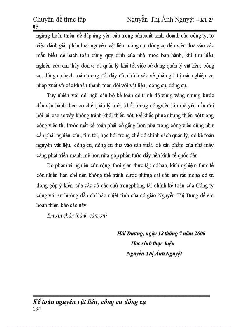 image for page Hoàn thiện công tác kế toán nguyên vật liệu, công cụ dụng cụ tại Công ty cổ phần nhiệt điện Phả Lại.