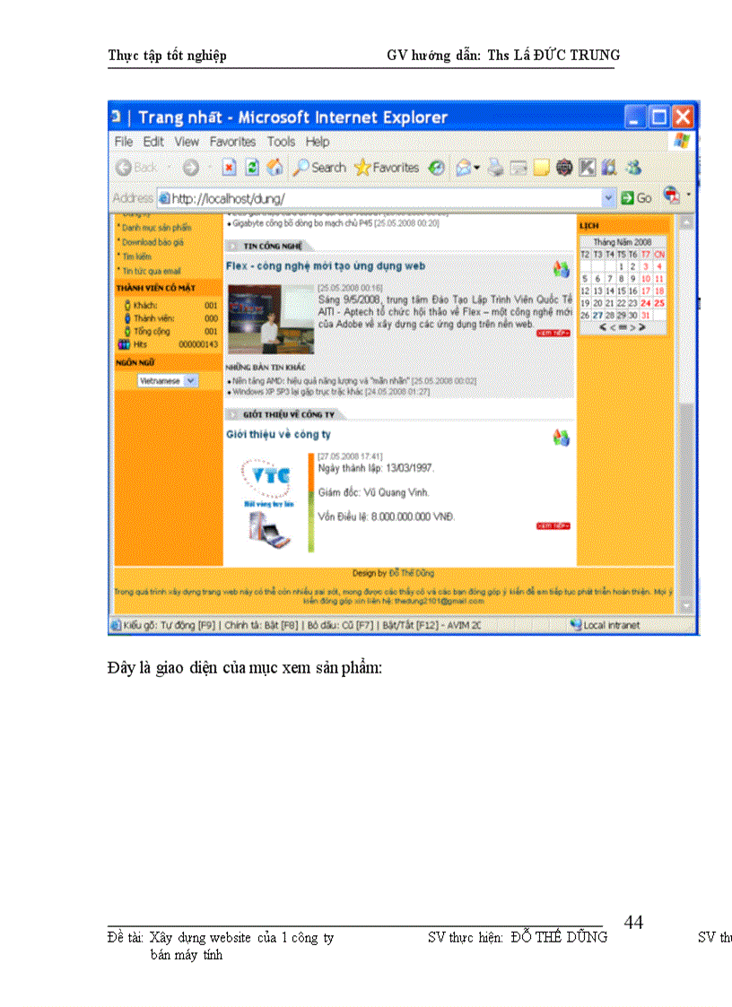 image for page Xây dựng website của một công ty bán máy vi tính