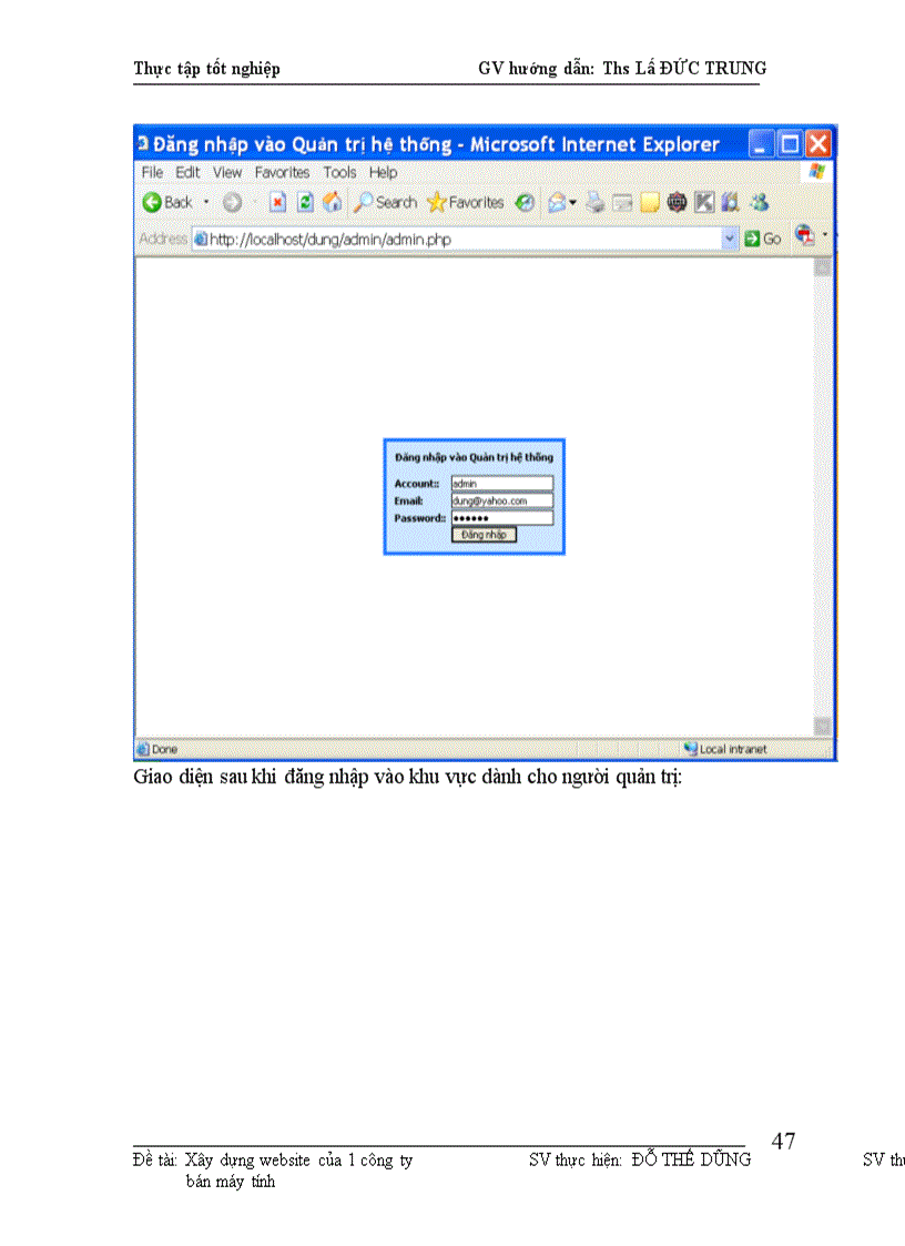 image for page Xây dựng website của một công ty bán máy vi tính