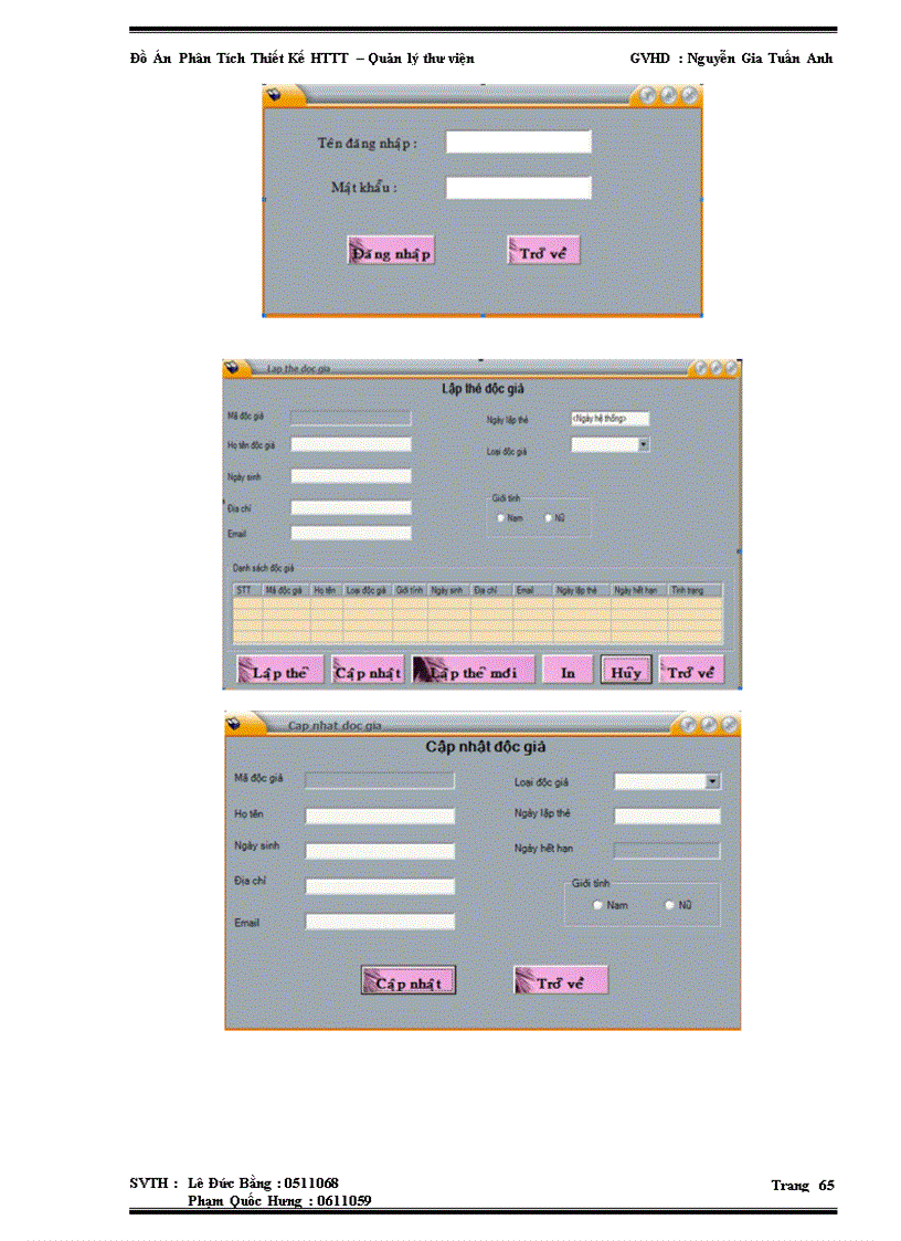 image for page Phân Tích Thiết Kế HTTT