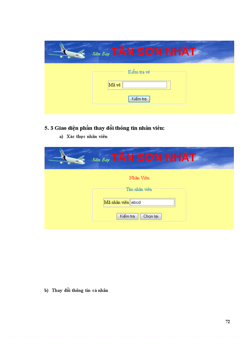 image for page Phân tích và thiết kế hệ thống quản lý chuyến bay của một sân bay