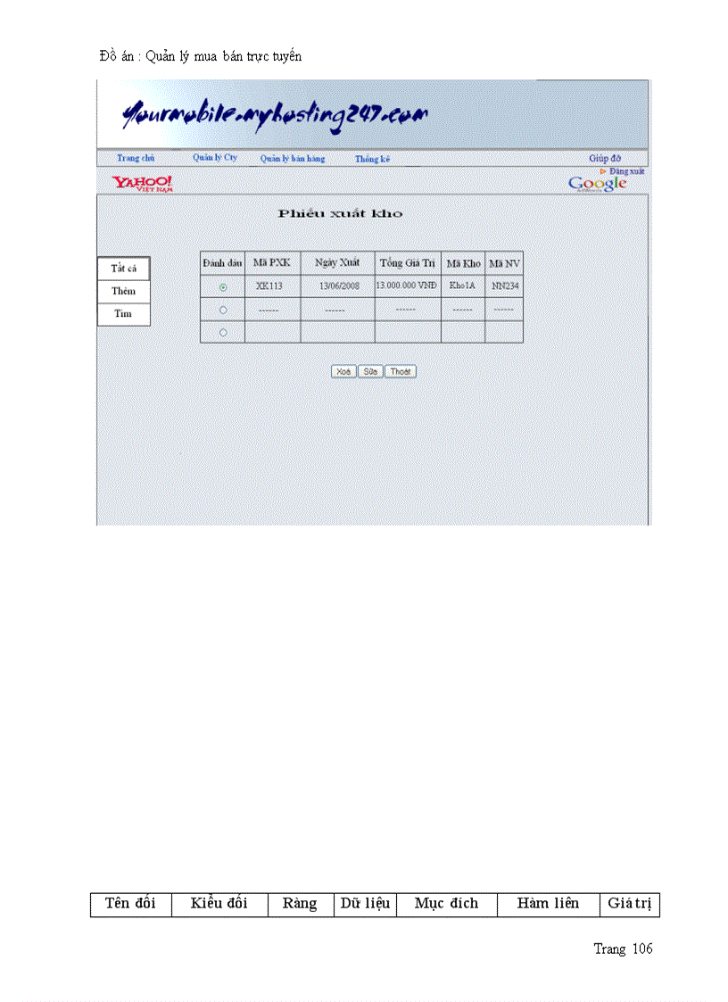 image for page Quản lý mua bán hàng trực tuyến