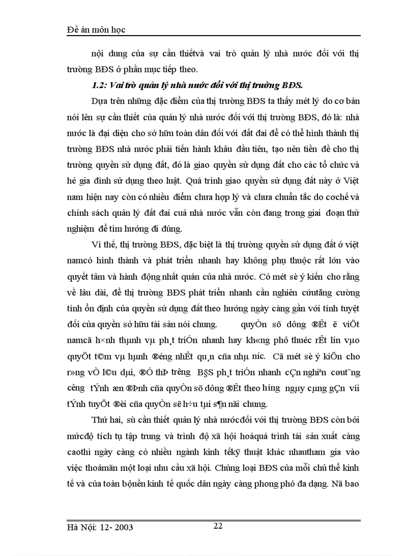 image for page Vai trò quản lý nhà nước đối với sự hình thành và phát triển thị trường BĐS ở việt nam.