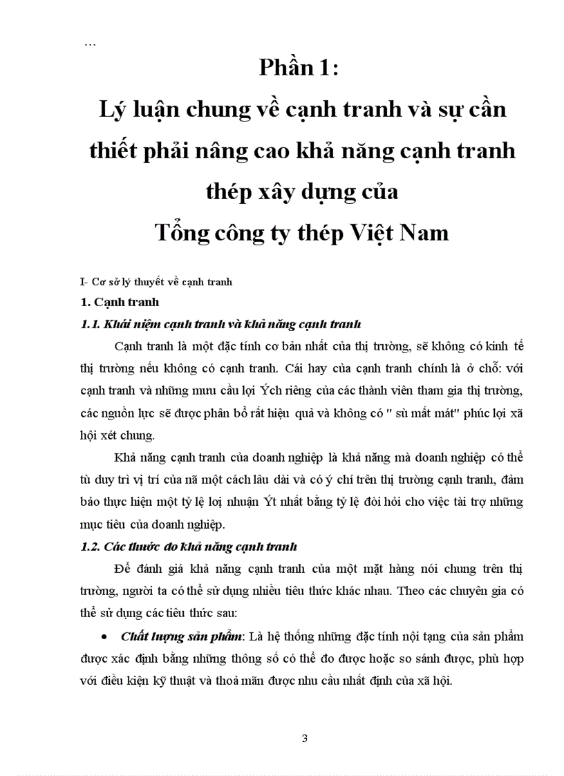 image for page Giải pháp nâng cao khả năng cạnh tranh thép xây dựng của Tổng công ty thép Việt Nam , giai đoạn 2001-2005