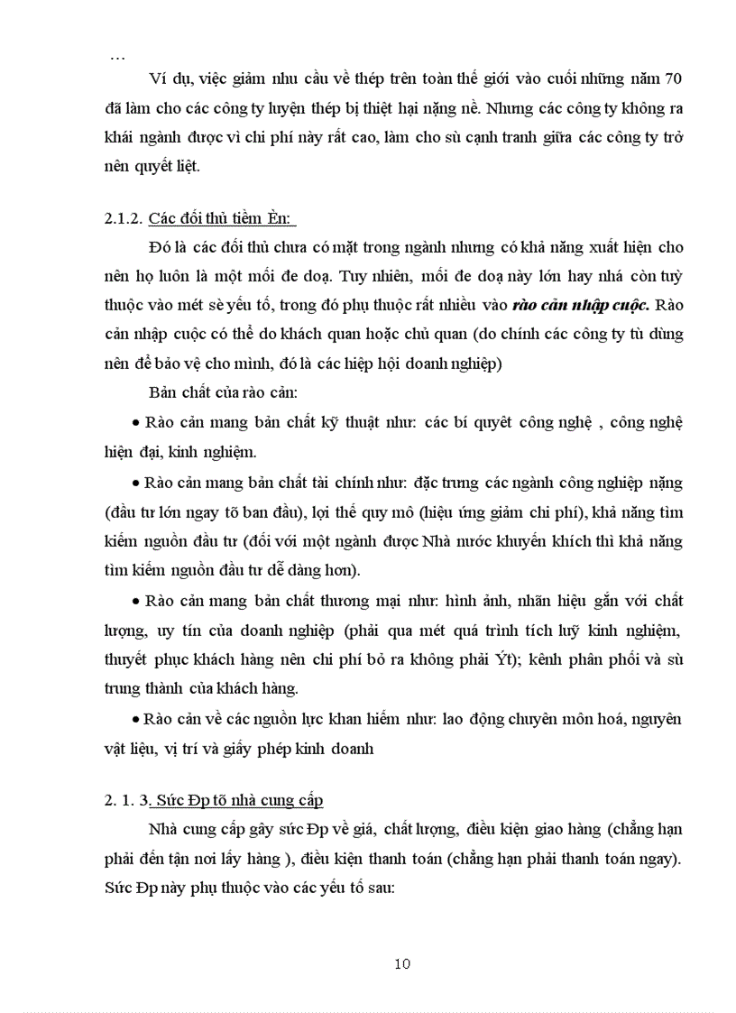 image for page Giải pháp nâng cao khả năng cạnh tranh thép xây dựng của Tổng công ty thép Việt Nam , giai đoạn 2001-2005