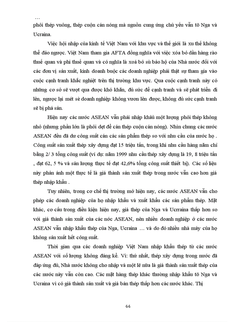 image for page Giải pháp nâng cao khả năng cạnh tranh thép xây dựng của Tổng công ty thép Việt Nam , giai đoạn 2001-2005