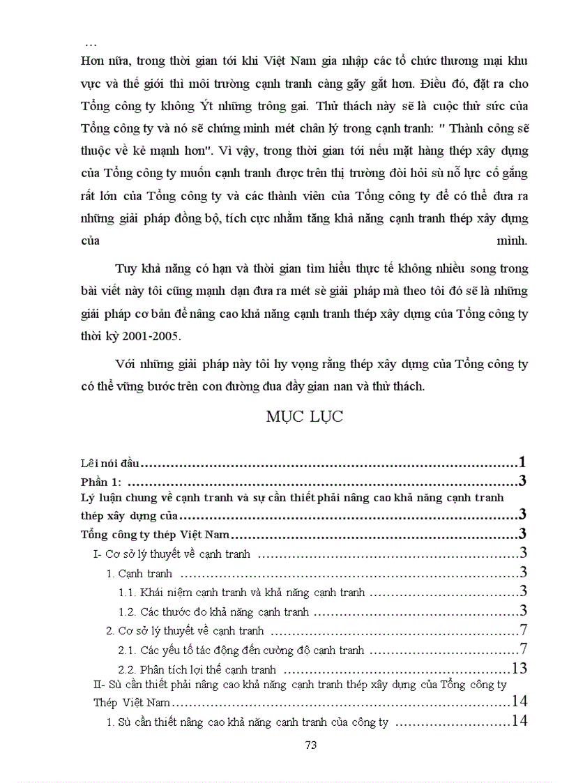 image for page Giải pháp nâng cao khả năng cạnh tranh thép xây dựng của Tổng công ty thép Việt Nam , giai đoạn 2001-2005