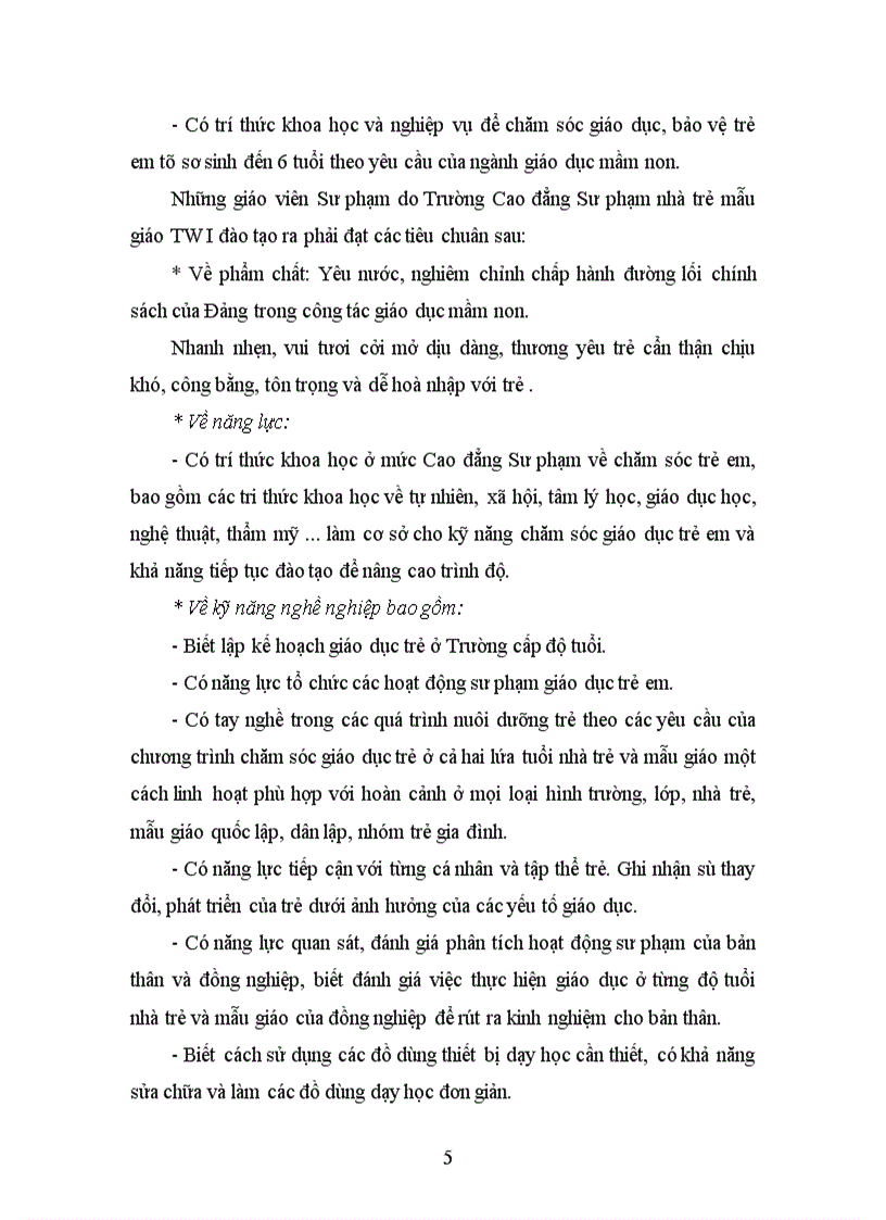 image for page Công tác quản lý đào tạo tại Trường Cao đẳng Sư phạm nhà trẻ mẫu giáo TWI