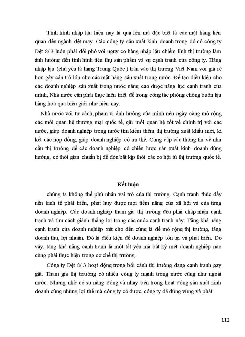 image for page Một số biện pháp nhằm nâng cao khả năng cạnh tranh của công ty Dệt 8/3