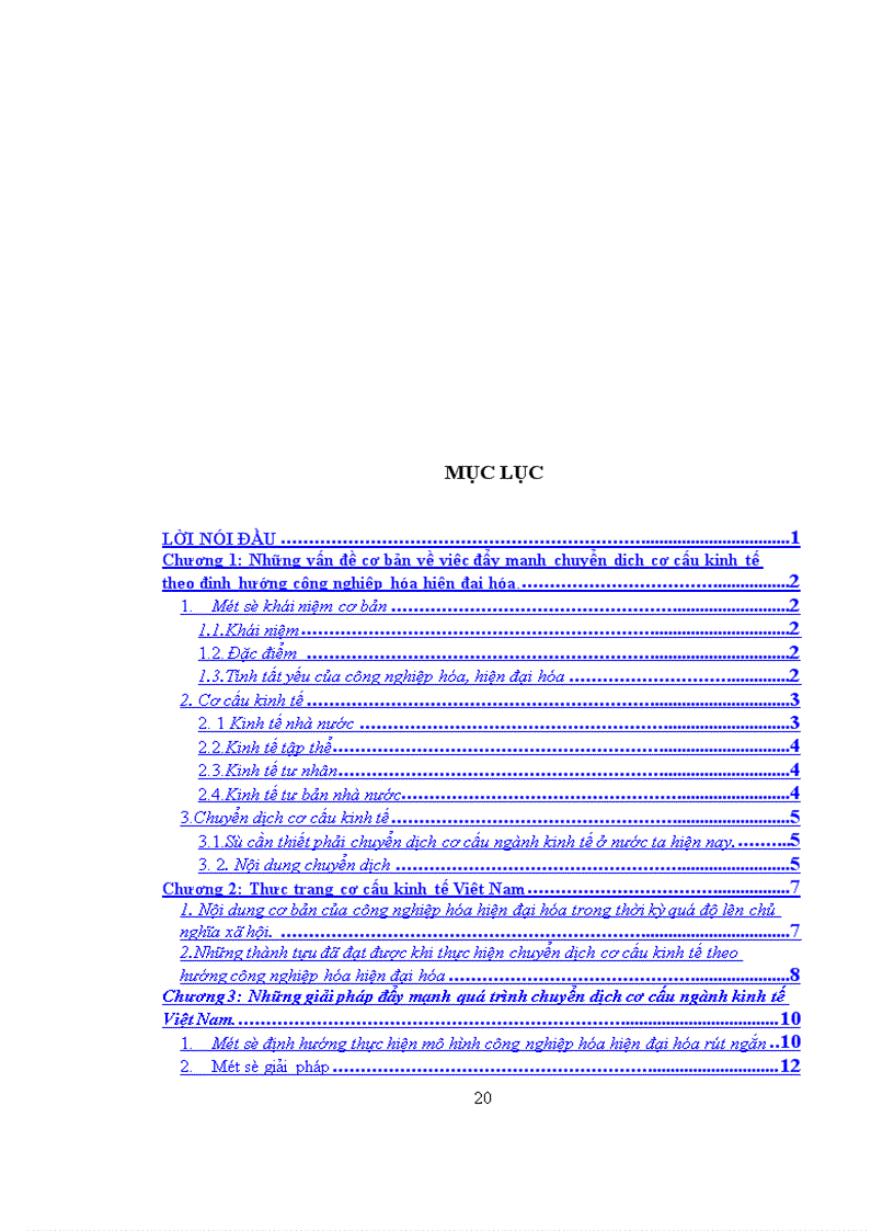 image for page Chuyển dịch cơ cấu ngành kinh tế theo hướng công nghiệp hóa-hiện đại hóa ở Việt Nam hiện nay.