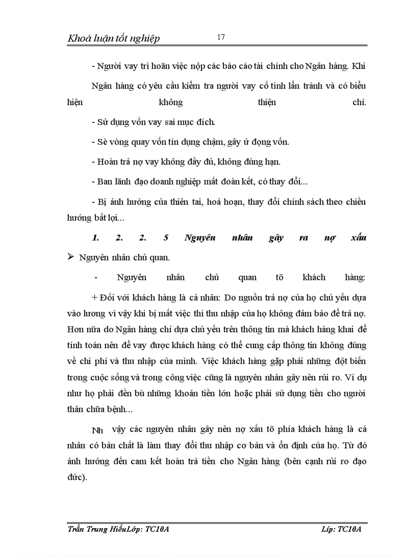 image for page Xử lý nợ xấu tại Chi nhánh Ngân hàng Công thương Hai Bà Trưng - Hà Nội. Thực trạng và giải pháp