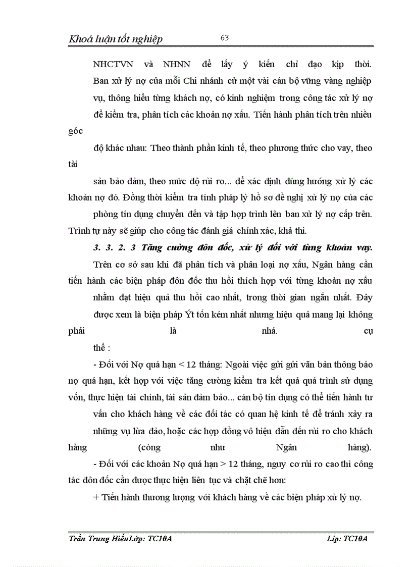 image for page Xử lý nợ xấu tại Chi nhánh Ngân hàng Công thương Hai Bà Trưng - Hà Nội. Thực trạng và giải pháp