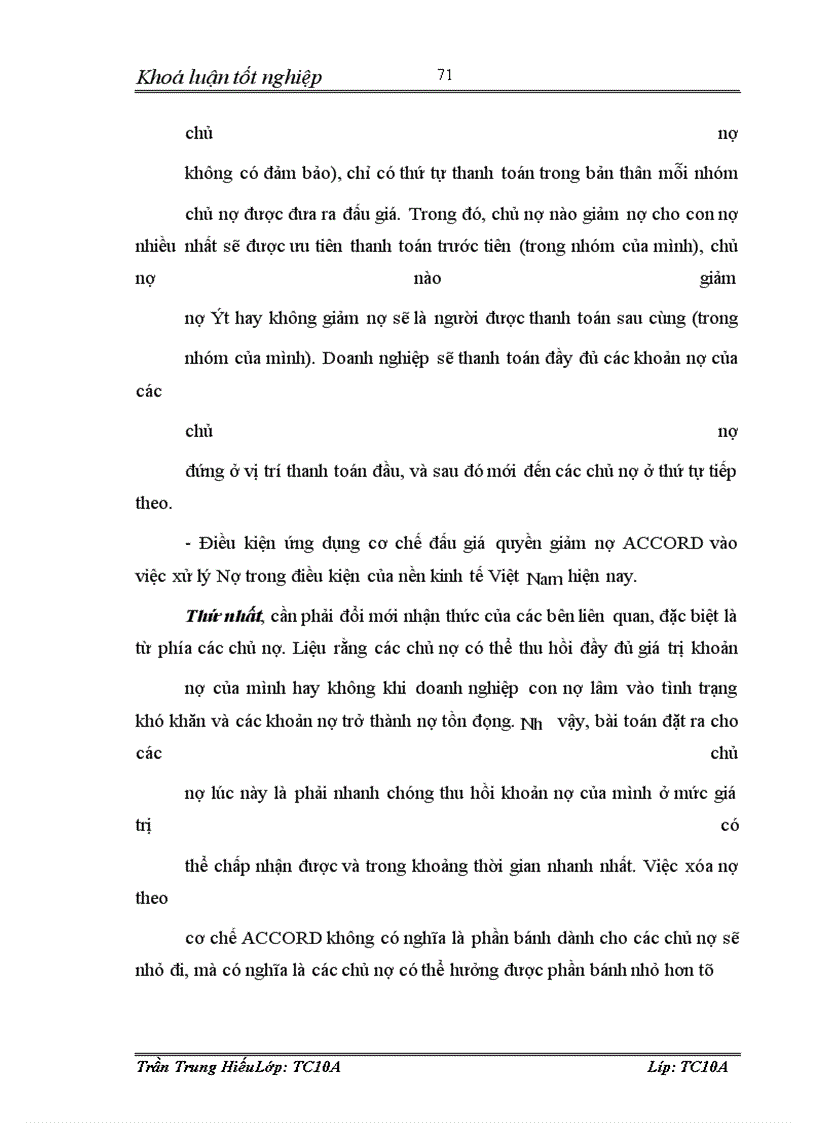 image for page Xử lý nợ xấu tại Chi nhánh Ngân hàng Công thương Hai Bà Trưng - Hà Nội. Thực trạng và giải pháp