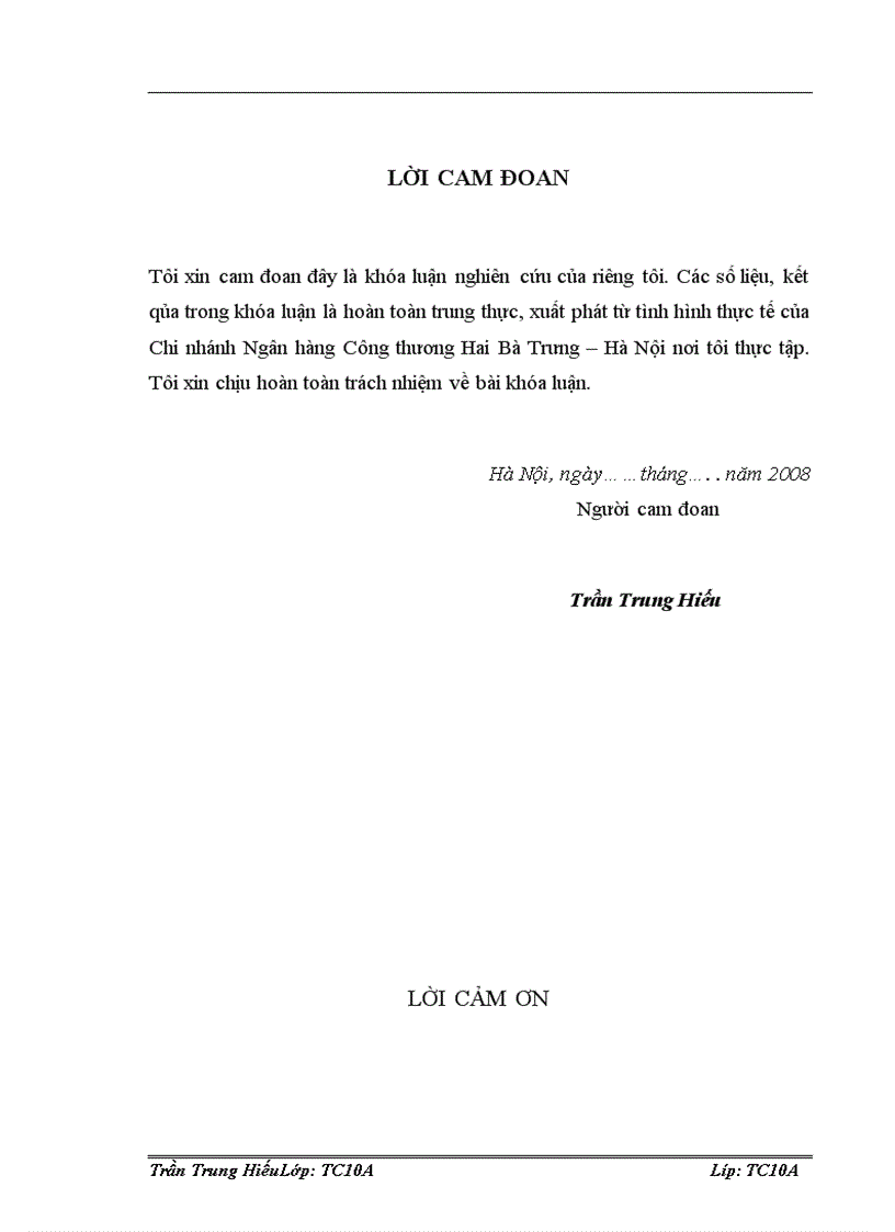 image for page Xử lý nợ xấu tại Chi nhánh Ngân hàng Công thương Hai Bà Trưng - Hà Nội. Thực trạng và giải pháp