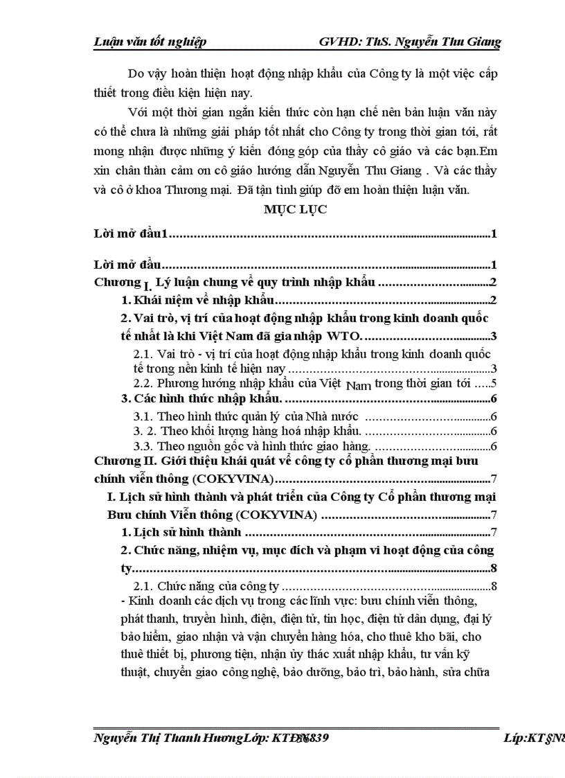 image for page Một số giải pháp và thực trạng đẩy mạnh nhập khẩu của Công ty Cổ phần Thương mại Bưu chính Viễn thông COKYVINA