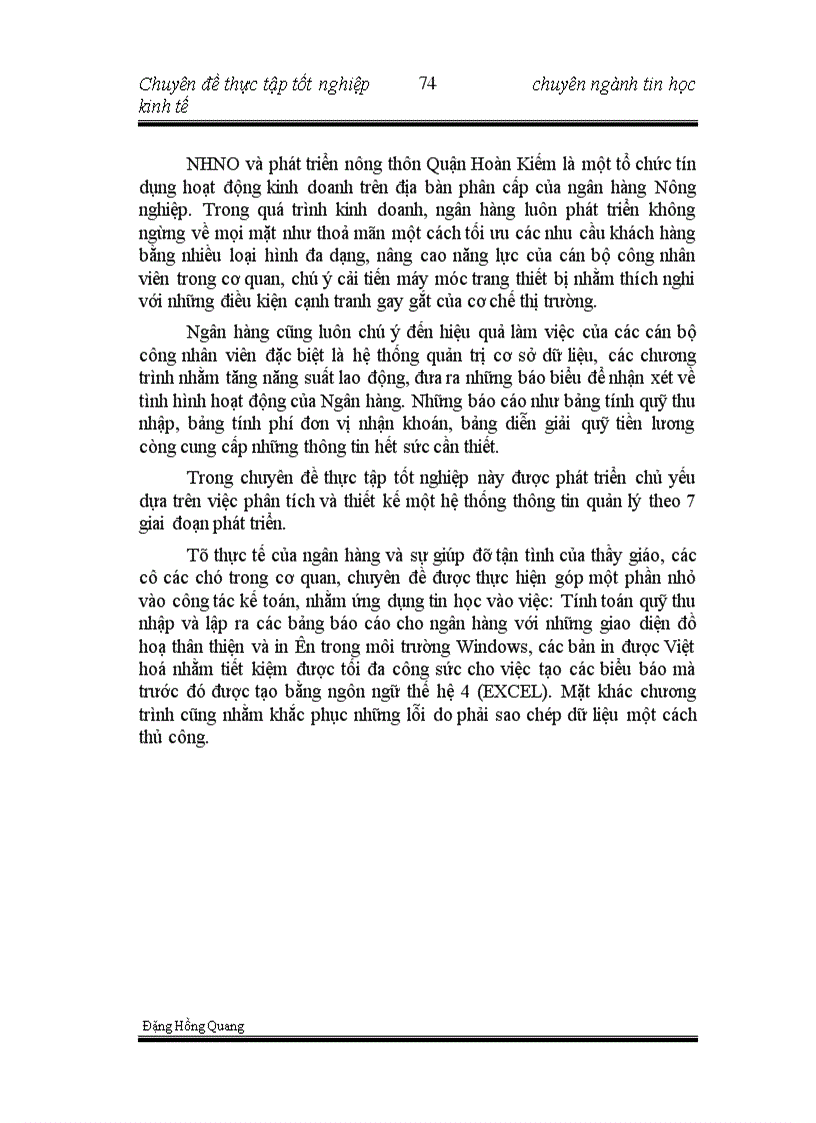 image for page Ứng dụng tin học trong việc tính toán quỹ thu nhập của NHNO và phát triển Nông thôn Quận Hoàn Kiếm Hà Nội