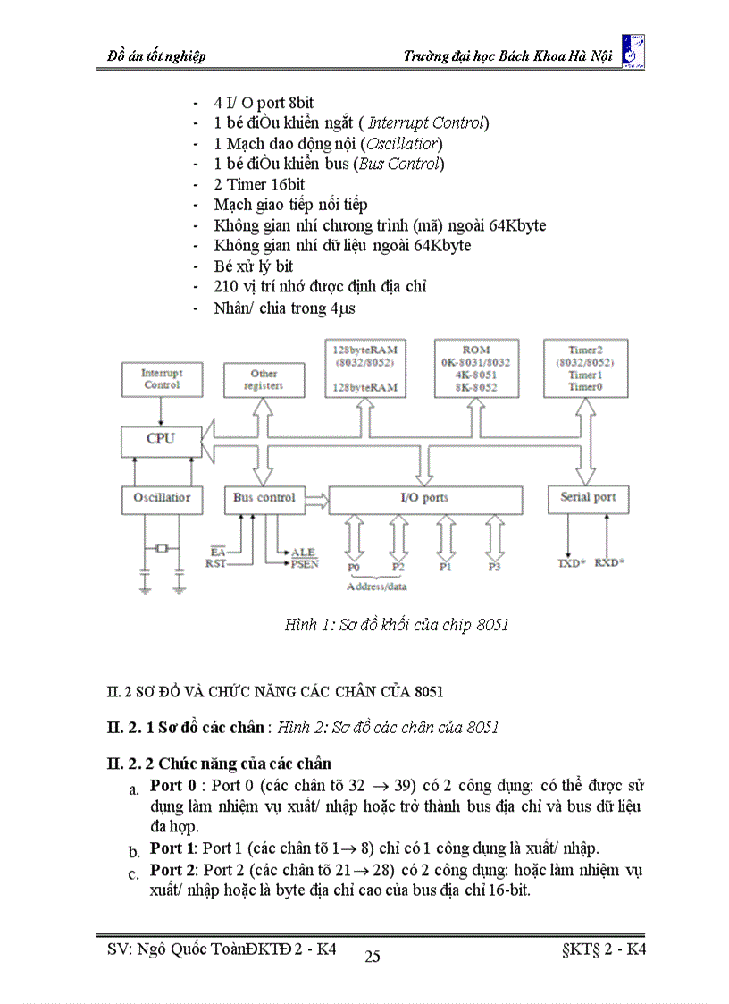 image for page Thiết kế mạch thí nghiệm dùng Vi điều khiển 80C51 phối ghép với thiết bị ngoại vi : LCD, ADC0809, RTC DS12887 và bàn phím số HEX.