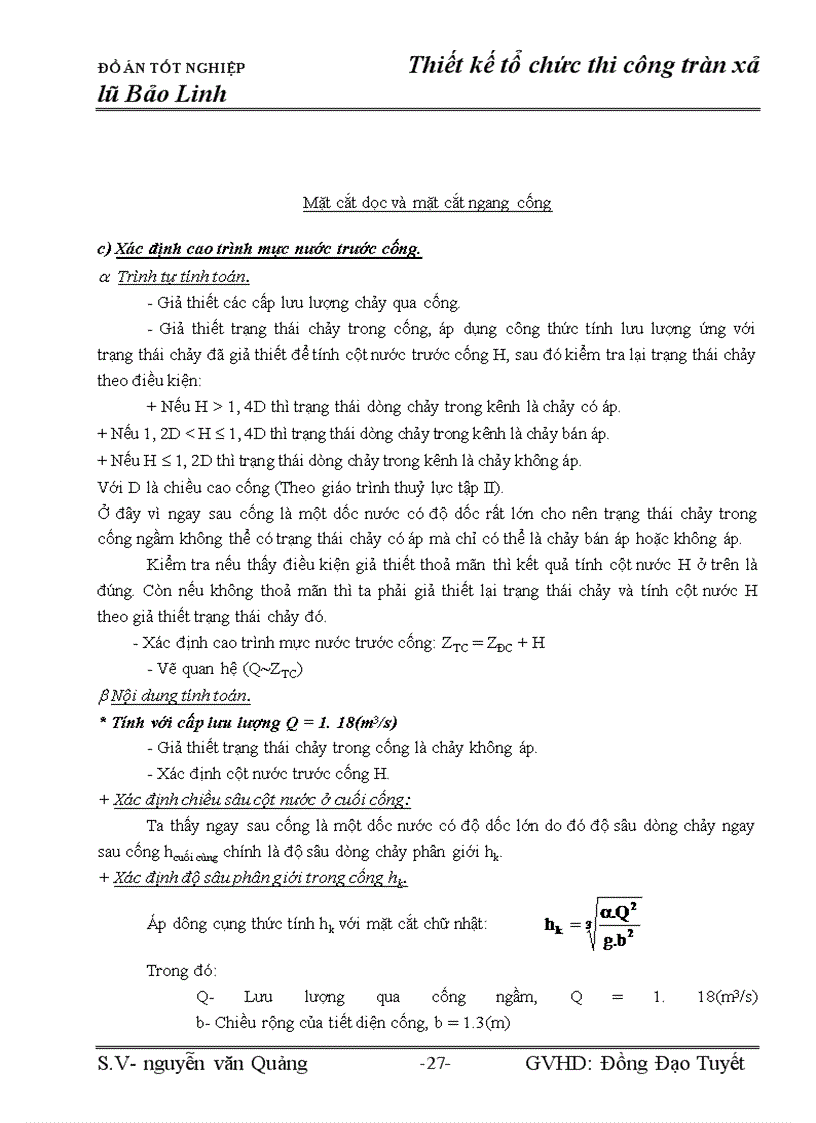 image for page Đồ án tốt nghiệp : Thiết kế tổ chức thi công tràn xả lũ Bảo Linh