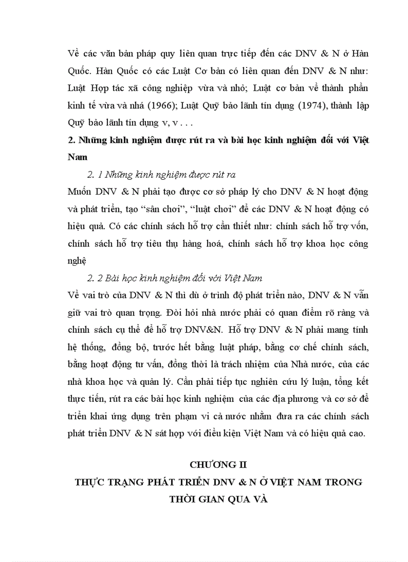 image for page Một số định hướng về chính sách nhằm phát triển DNV&N ở Việt Nam giai đoạn 2001- 2010