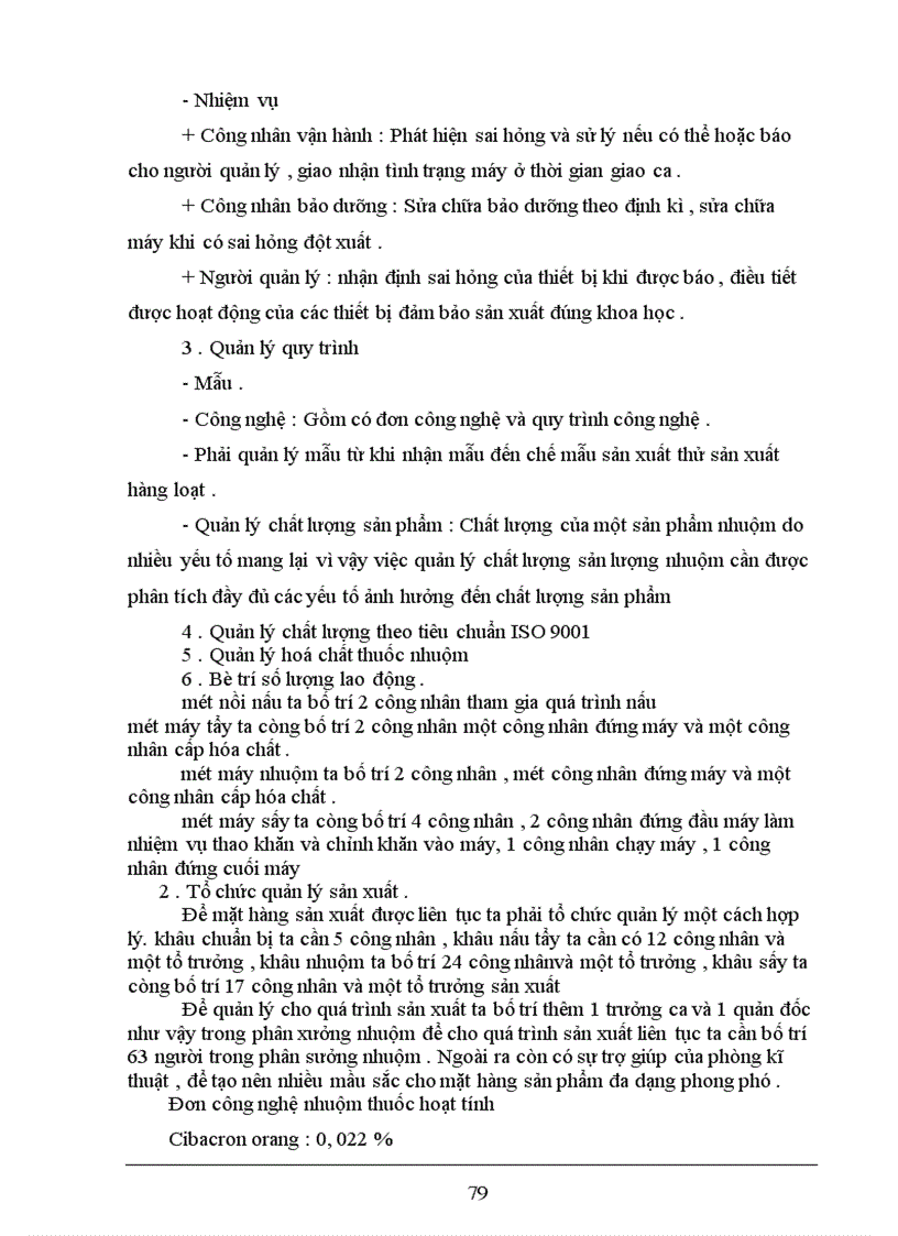 image for page Báo cáo dây chuyền nhuộm khăn chùi trân bằng thuốc nhuộm hoạt tính hoàn nguyên trên thiết bị máy nhuộm cao áp hai họng KDD của Trung Quốc