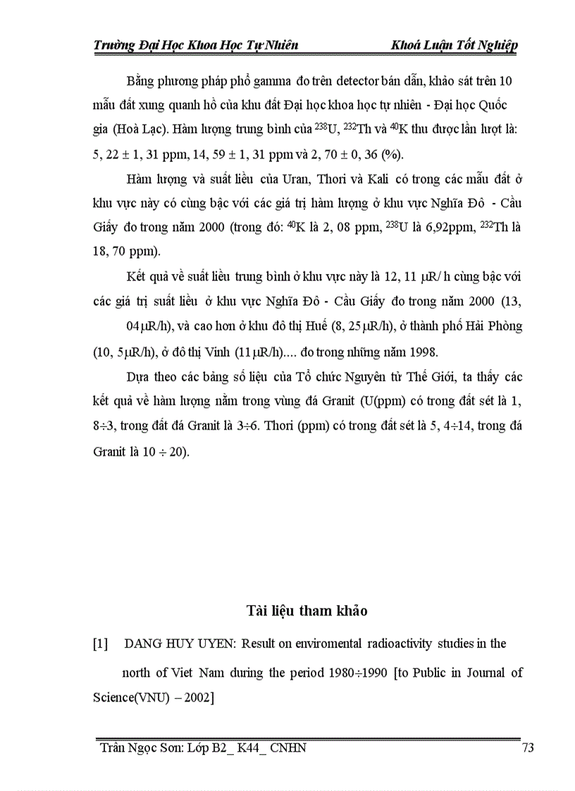 image for page Các nguyên tố phóng xạ và ảnh hưởng của bức xạ gamma trong tự nhiên