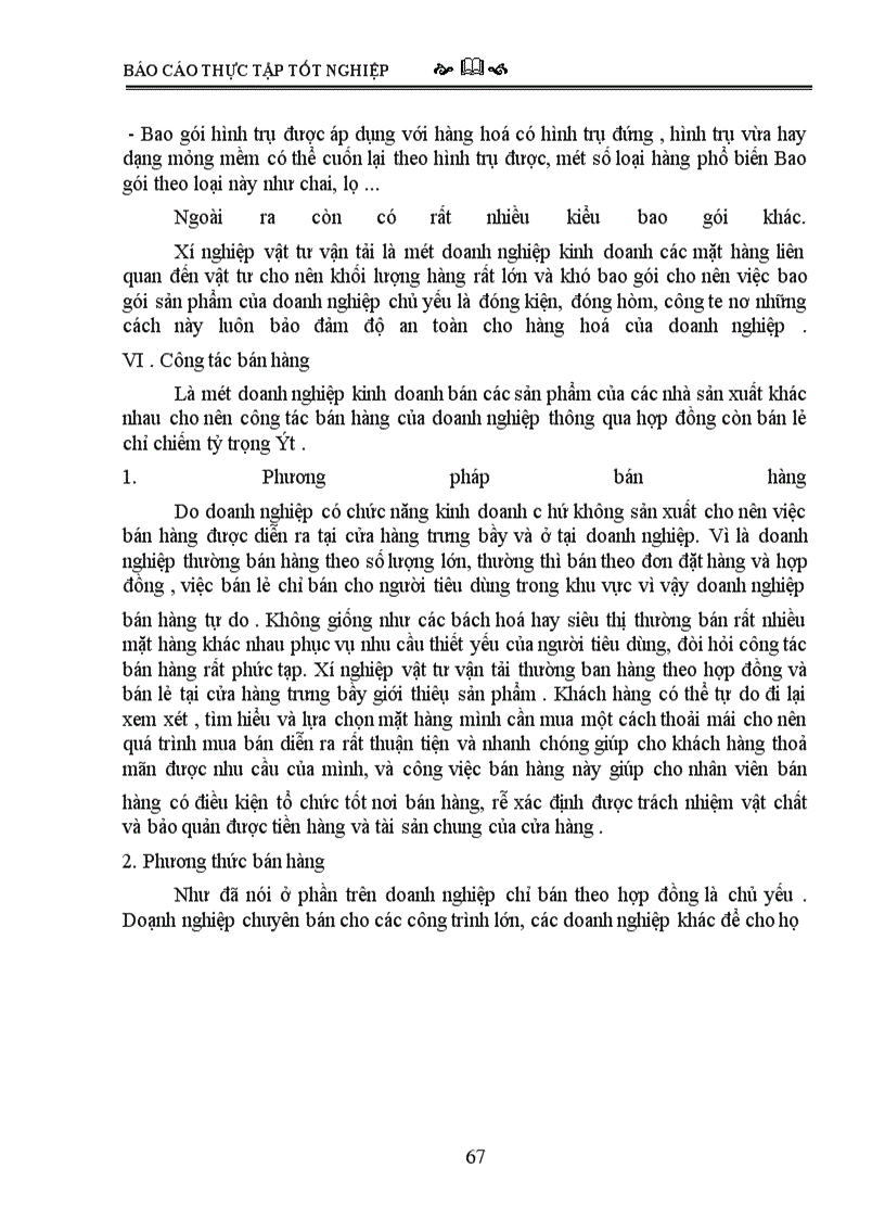 image for page Báo cáo thực tập tại Công ty vật tư thiết bị toàn bộ