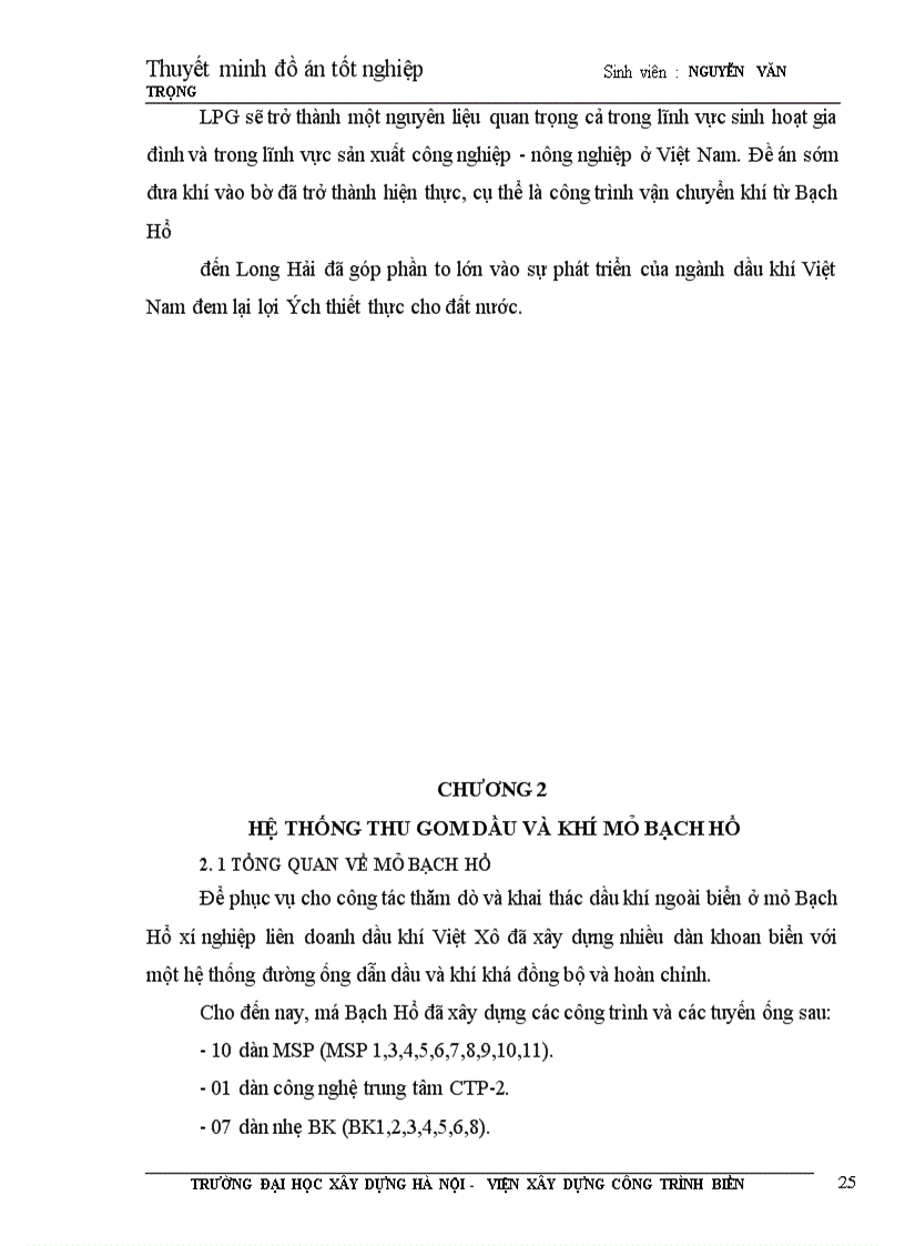 image for page Thiết kế dự án hệ thống thu gom dầu khí mỏ Bạch Hổ