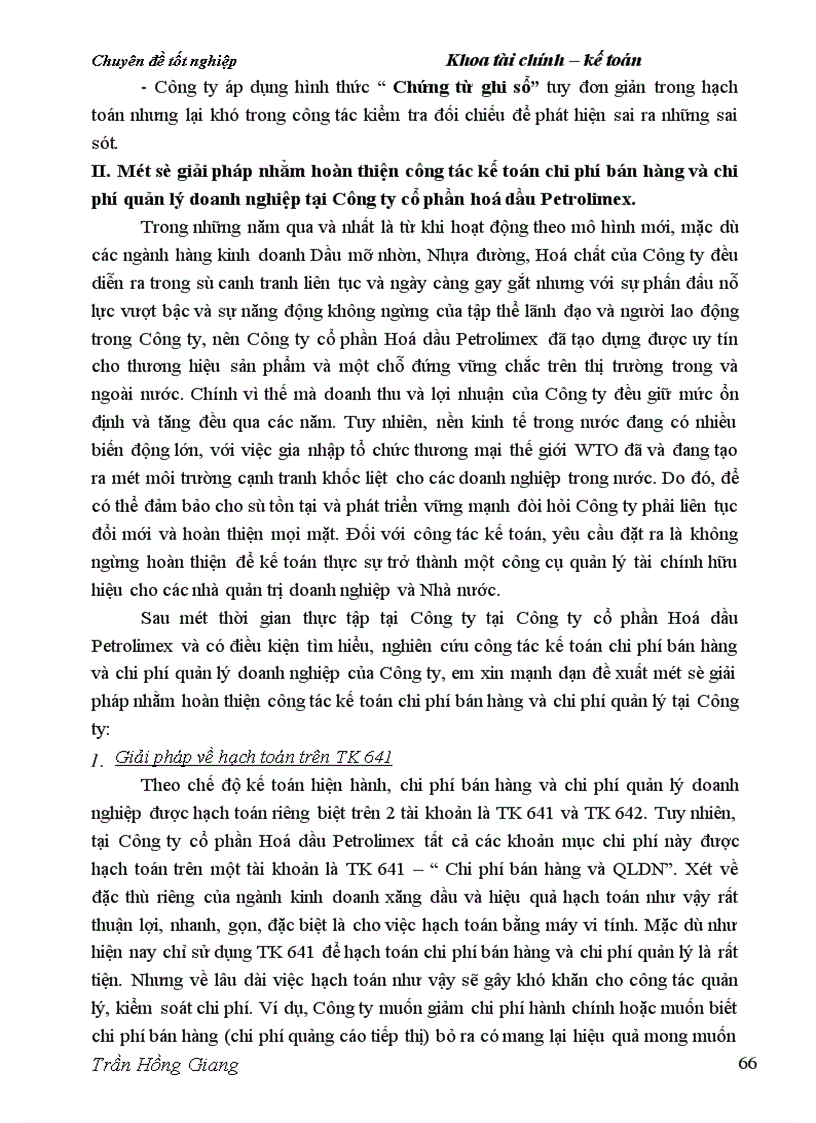 image for page Một số giải pháp hoàn thiện kế toán chi phí bán hàng và chi phí quản lý doanh nghiệp tại Tổng công ty cổ phần hoá dầu Petrolimex