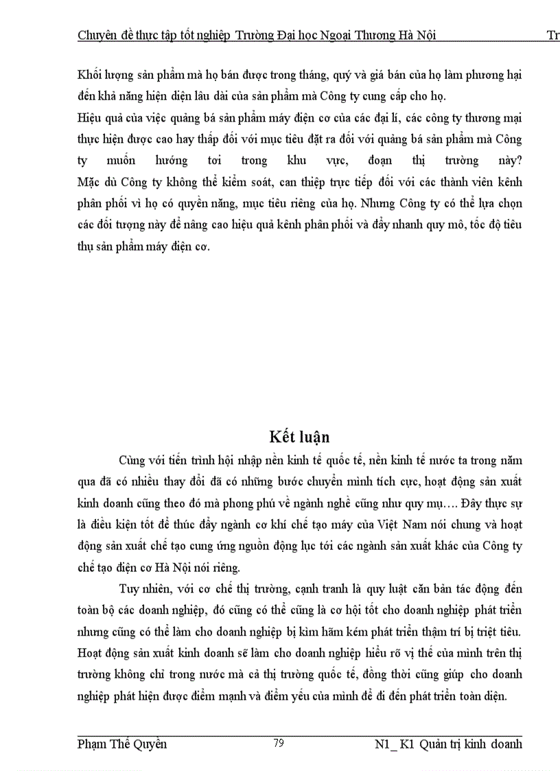 image for page Nâng cao chất lượng tiêu thụ sản phẩm tại Công ty Chế tạo Điện cơ Hà Nội-CTAMTD