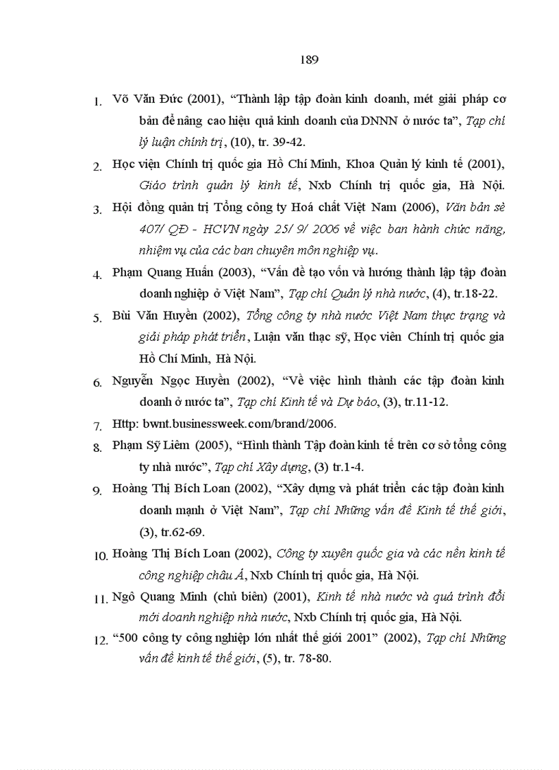 image for page Đổi mới tổ chức, quản lý Tổng công ty Hoá chất Việt Nam theo mô hình Tập đoàn kinh tế