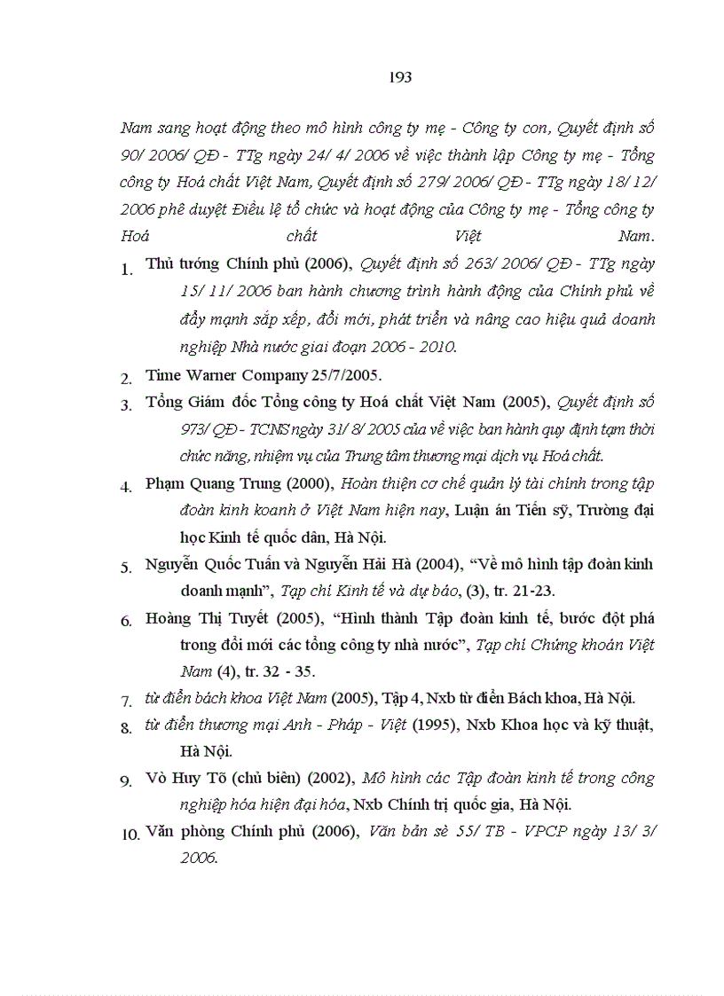 image for page Đổi mới tổ chức, quản lý Tổng công ty Hoá chất Việt Nam theo mô hình Tập đoàn kinh tế