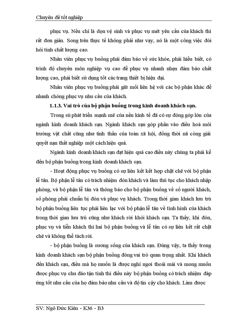 image for page Chất lượng phục vụ buồng trong kinh doanh khách sạn Kim Liên