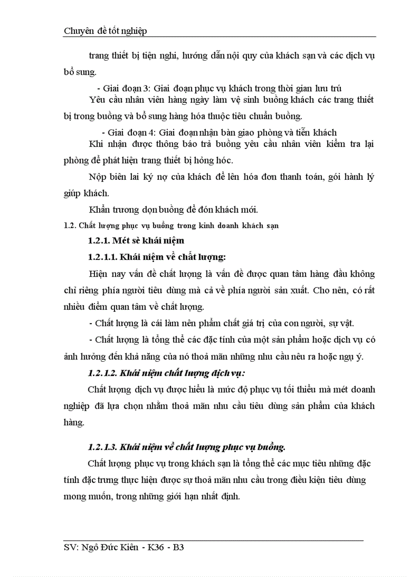 image for page Chất lượng phục vụ buồng trong kinh doanh khách sạn Kim Liên