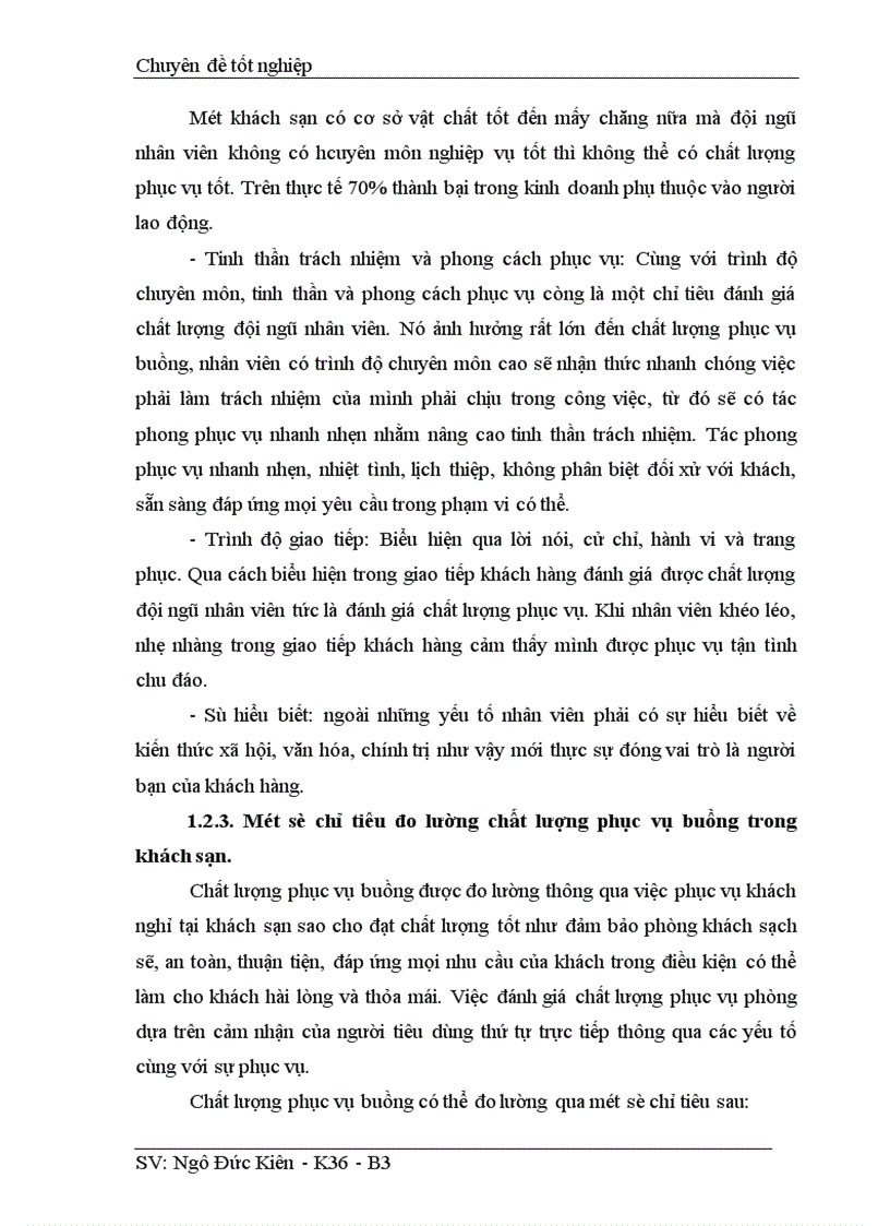 image for page Chất lượng phục vụ buồng trong kinh doanh khách sạn Kim Liên