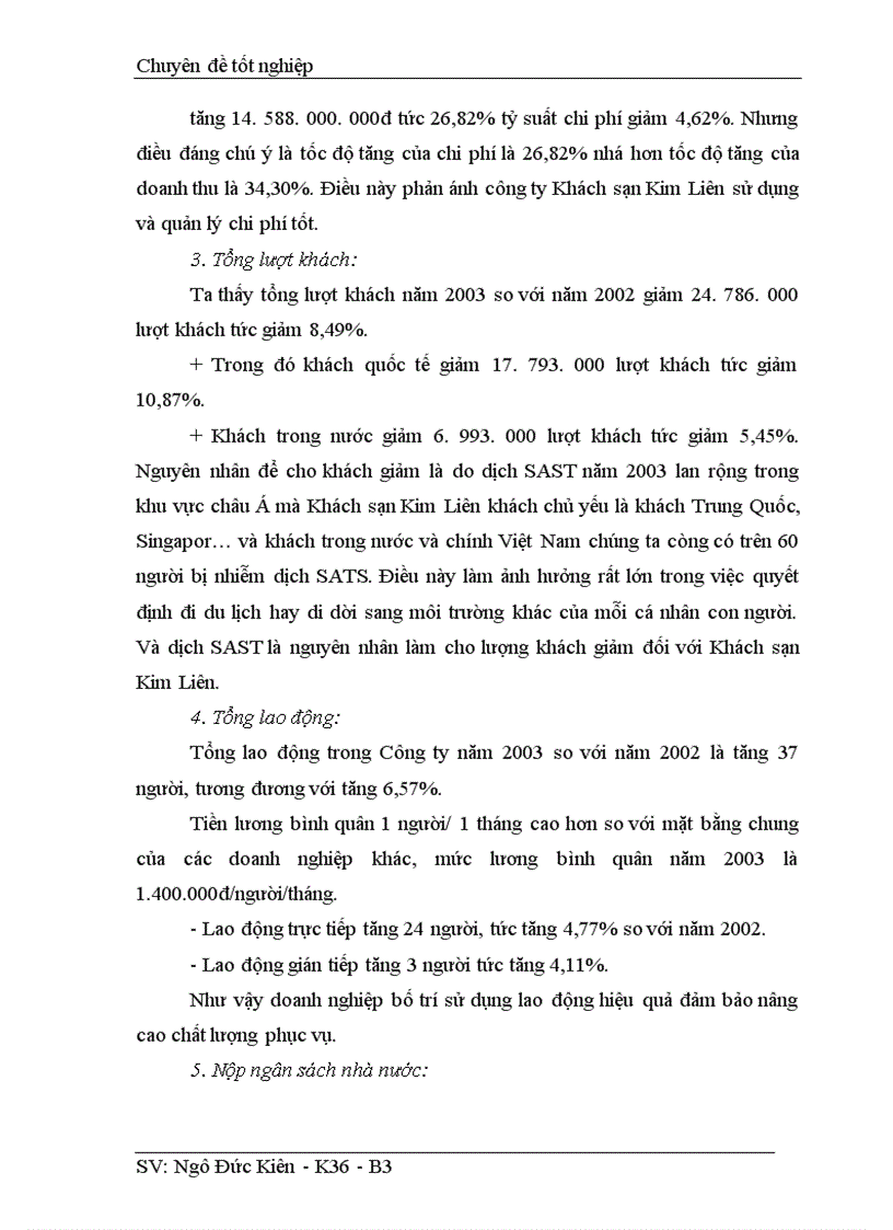 image for page Chất lượng phục vụ buồng trong kinh doanh khách sạn Kim Liên