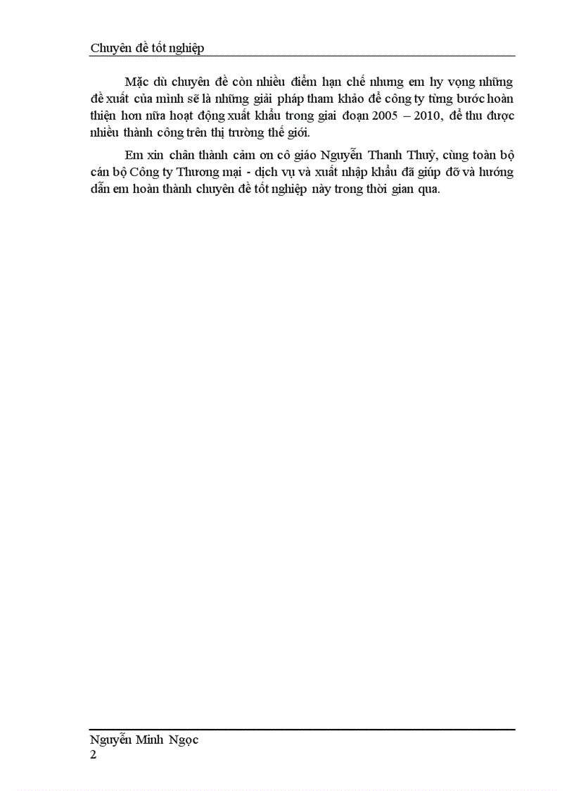 image for page Hoàn thiện chính sách Marketing xuất khẩu của Công ty Thương mại - dịch vụ và xuất nhập khẩu thời kỳ 2005-2010