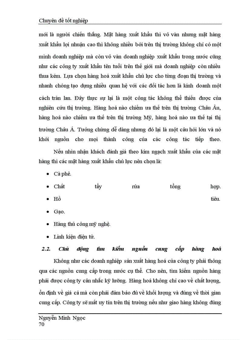 image for page Hoàn thiện chính sách Marketing xuất khẩu của Công ty Thương mại - dịch vụ và xuất nhập khẩu thời kỳ 2005-2010