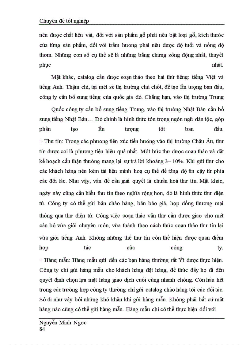 image for page Hoàn thiện chính sách Marketing xuất khẩu của Công ty Thương mại - dịch vụ và xuất nhập khẩu thời kỳ 2005-2010