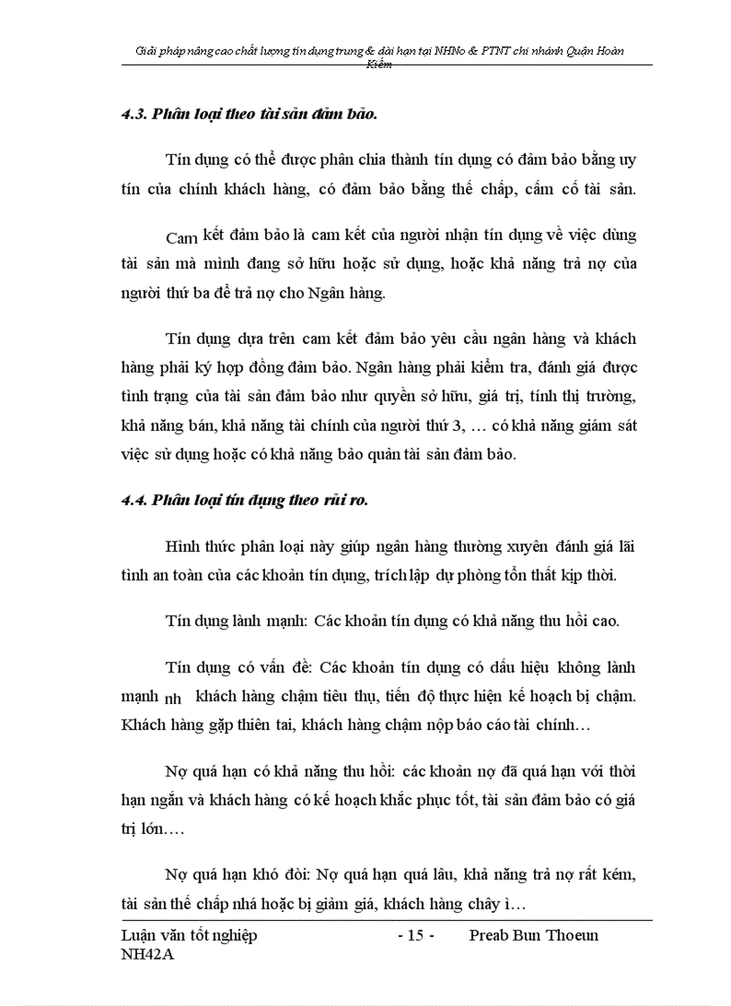 image for page Giải pháp nâng cao chất lượng tín dụng trung và dài hạn tại NHNo&PTNT chi nhánh Quận Hoàn Kiếm