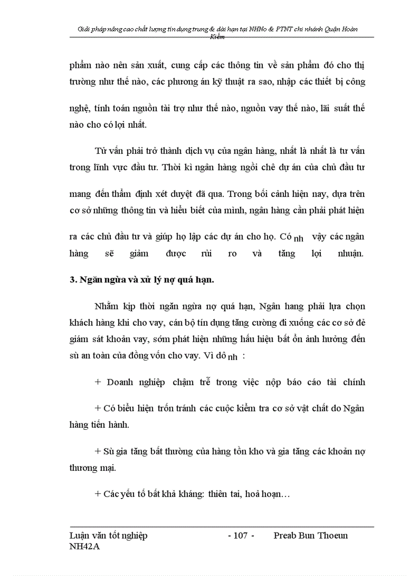 image for page Giải pháp nâng cao chất lượng tín dụng trung và dài hạn tại NHNo&PTNT chi nhánh Quận Hoàn Kiếm