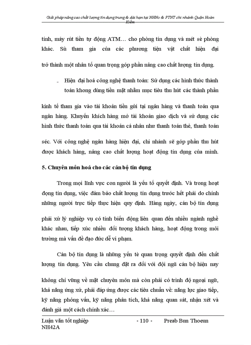 image for page Giải pháp nâng cao chất lượng tín dụng trung và dài hạn tại NHNo&PTNT chi nhánh Quận Hoàn Kiếm