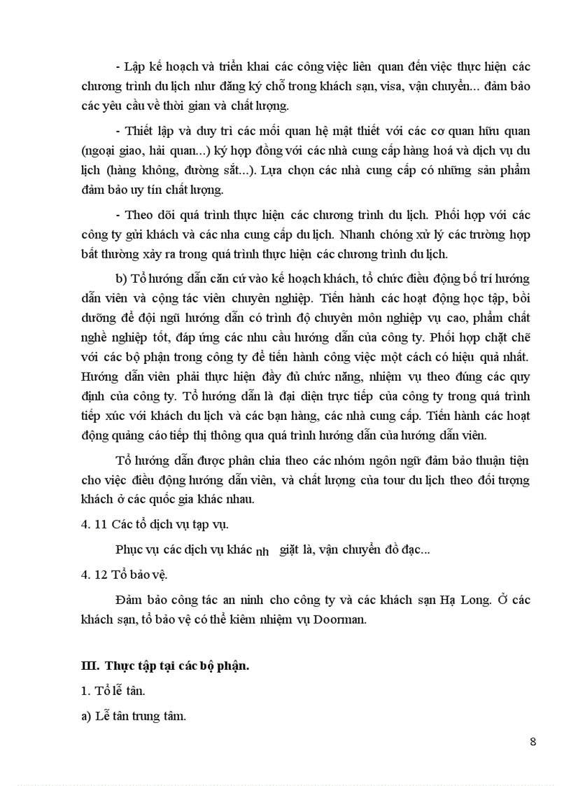 image for page Báo cáo thực tập tại Công ty du lịch Quảng Ninh