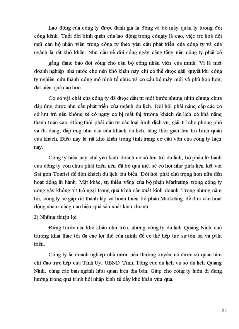 image for page Báo cáo thực tập tại Công ty du lịch Quảng Ninh