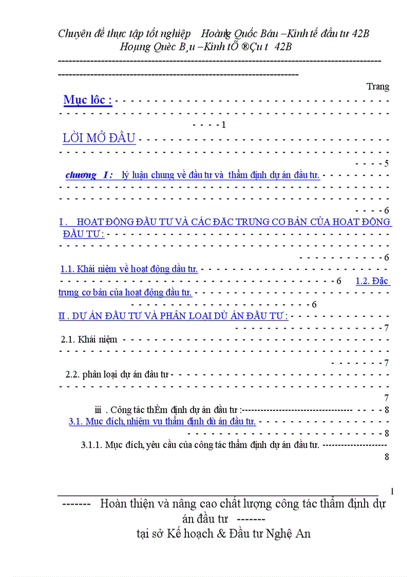 image for page Hoàn thiện và nâng cao chất lượng công tác thẩm định dự án đầu tư của Sở Kế hoạch & Đầu tư Nghệ An