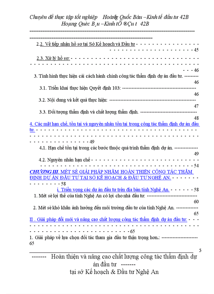 image for page Hoàn thiện và nâng cao chất lượng công tác thẩm định dự án đầu tư của Sở Kế hoạch & Đầu tư Nghệ An