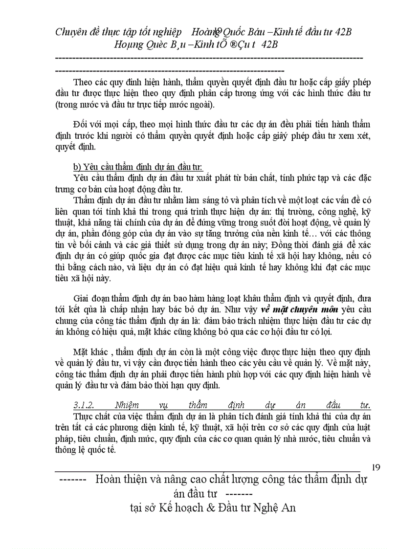 image for page Hoàn thiện và nâng cao chất lượng công tác thẩm định dự án đầu tư của Sở Kế hoạch & Đầu tư Nghệ An