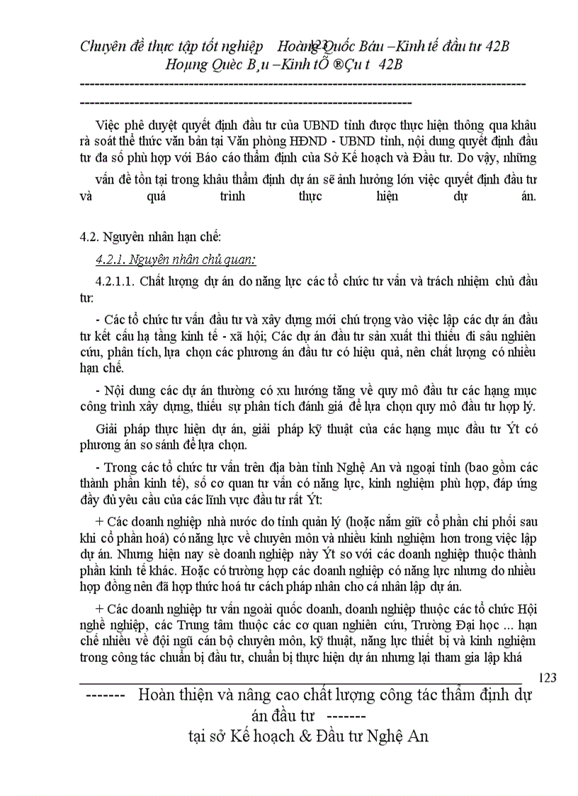 image for page Hoàn thiện và nâng cao chất lượng công tác thẩm định dự án đầu tư của Sở Kế hoạch & Đầu tư Nghệ An