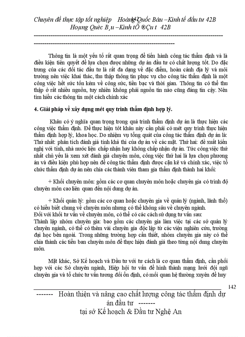 image for page Hoàn thiện và nâng cao chất lượng công tác thẩm định dự án đầu tư của Sở Kế hoạch & Đầu tư Nghệ An