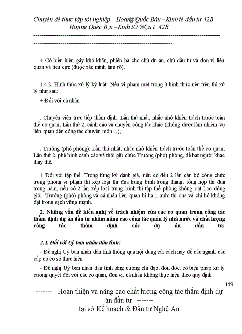 image for page Hoàn thiện và nâng cao chất lượng công tác thẩm định dự án đầu tư của Sở Kế hoạch & Đầu tư Nghệ An